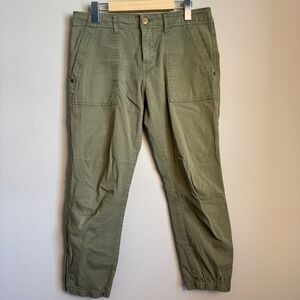 Sanctuary Olive Green Peace Trooper Jogger Pants Ankle Zip Womens Size 29 Gorp